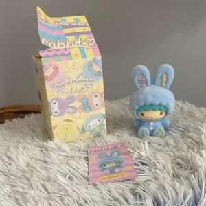 Sanrio Little Twin Stars Kiki Blue Rabbit Doll with Ears Hello Kitty & Friends